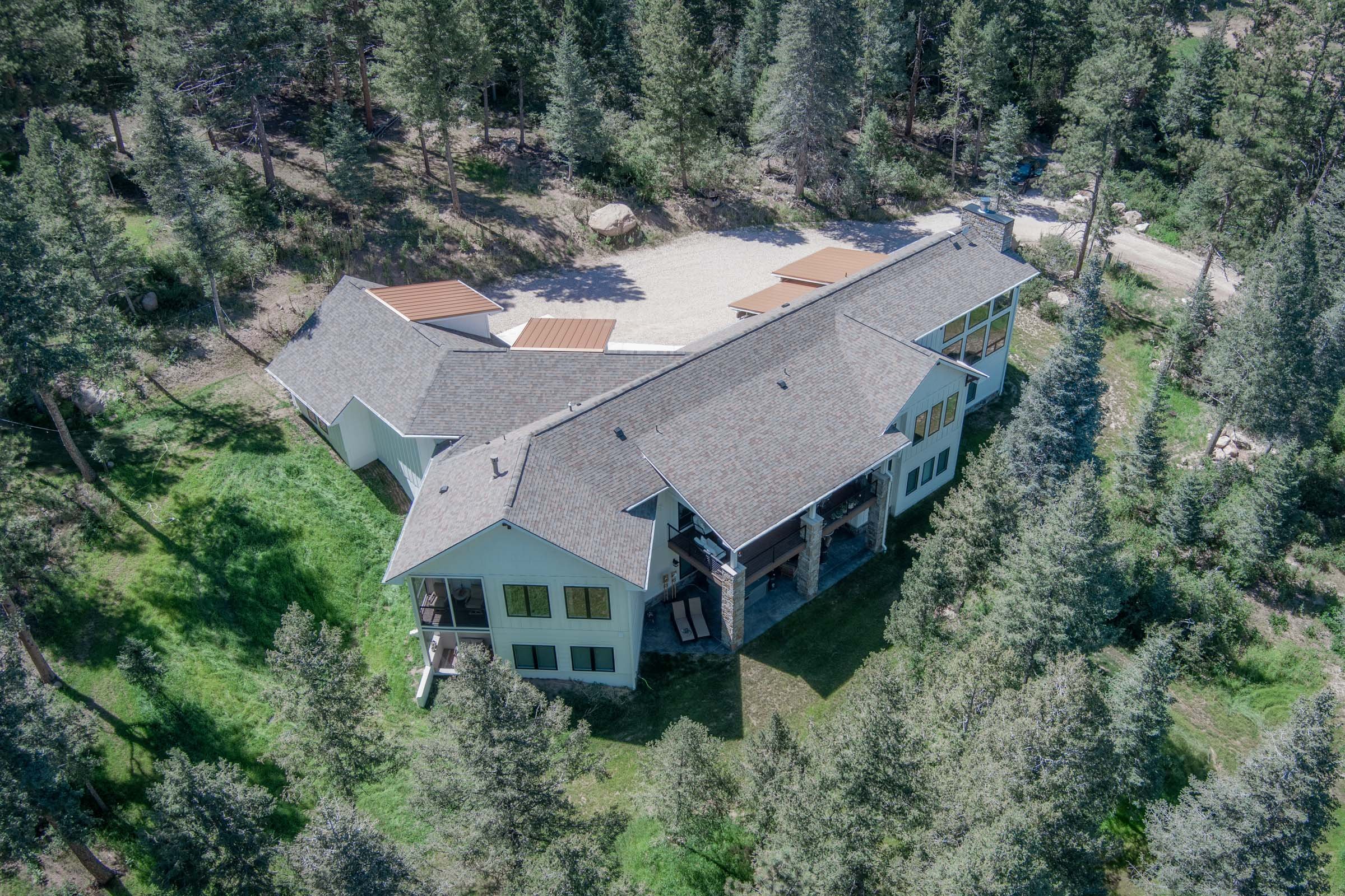 Custom home in the woods