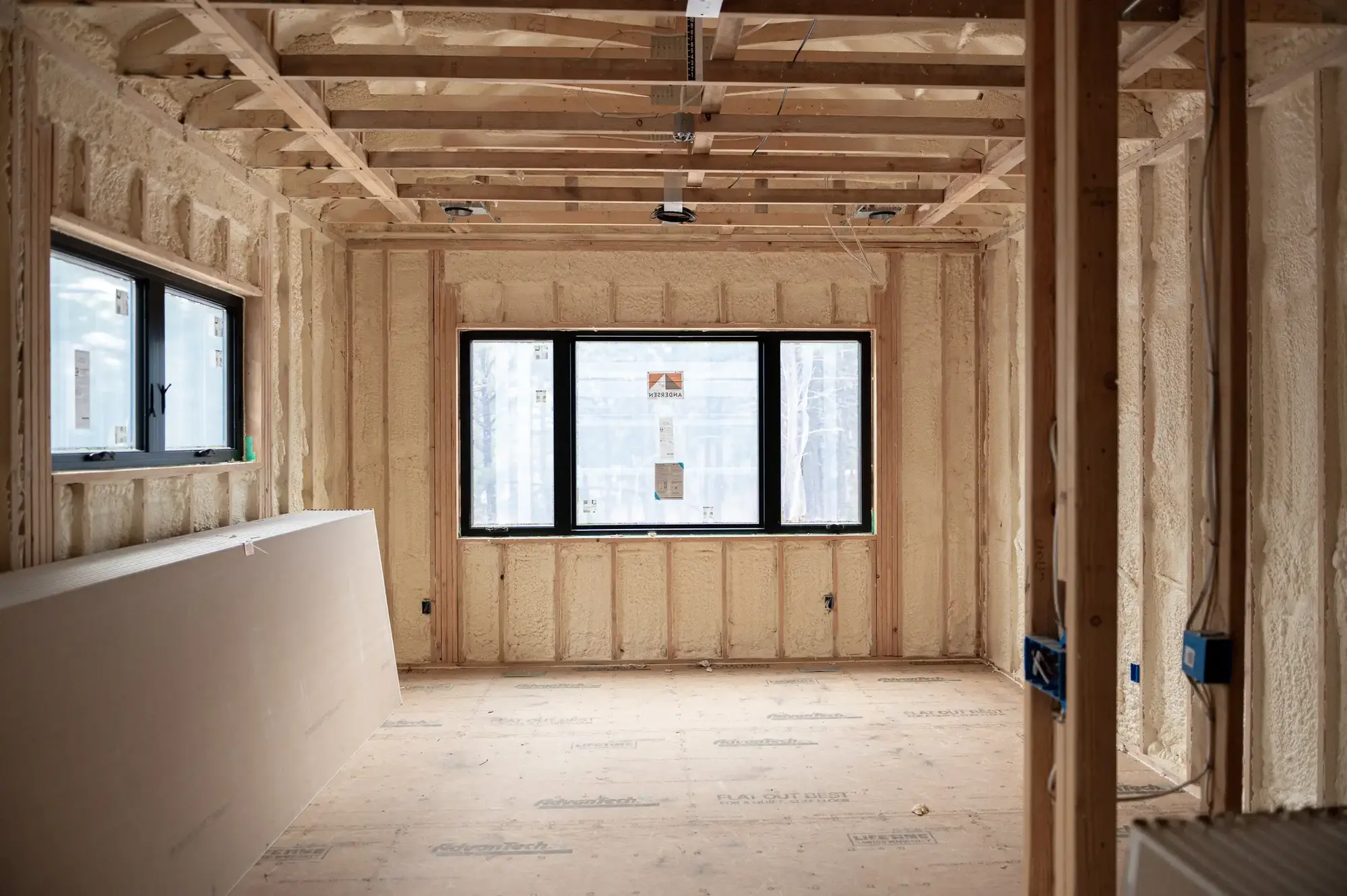 Spray Foam Insulation Installed