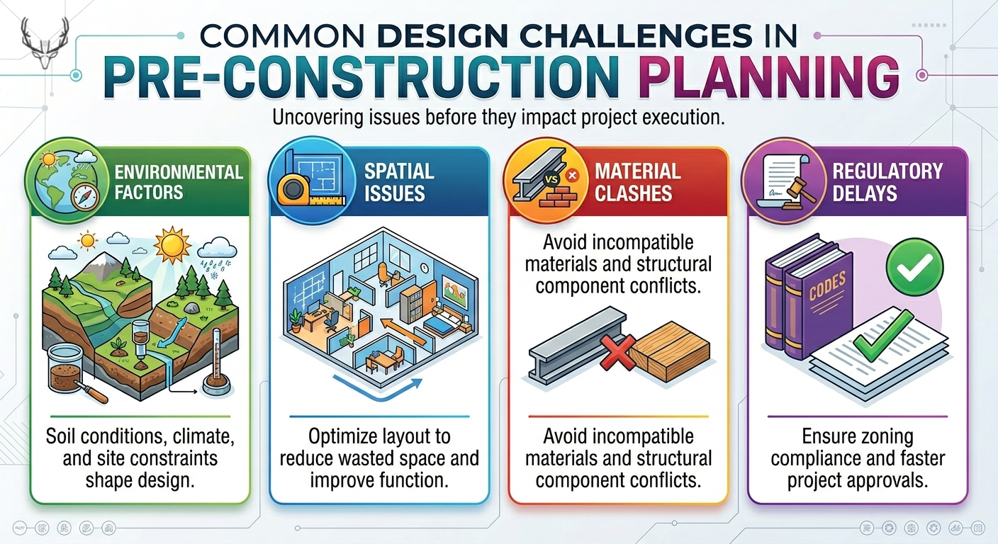 COMMON DESIGN CHALLENGES IDENTIFIED DURING PRE-CONSTRUCTION PLANNING