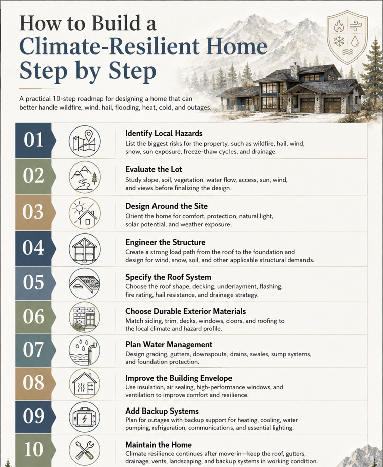 TL;DR: QUICK GLANCE ON HOW TO BUILD CLIMATE-RESILIENT HOMES
