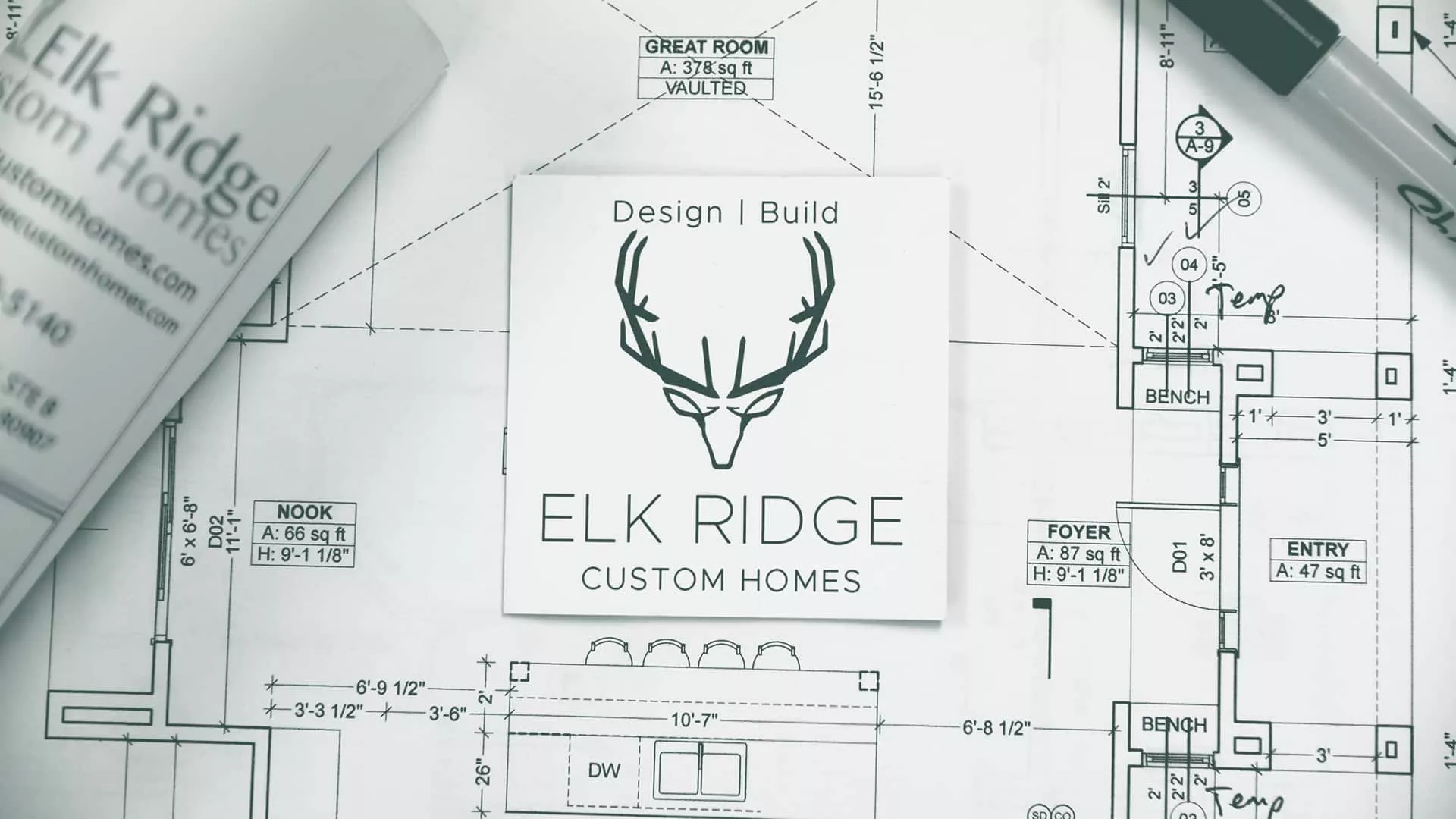 elk ridge custom homes card on plans